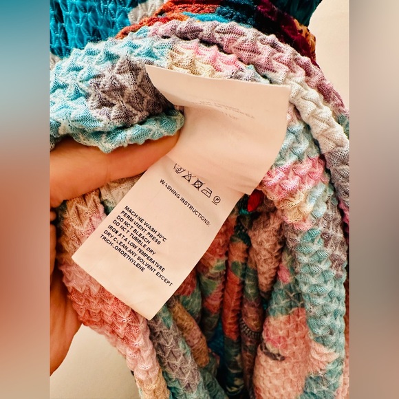 FARM Rio for Anthropologie Gabriela Knit Maxi Skirt in Rainbow, XS - Picture 11 of 12